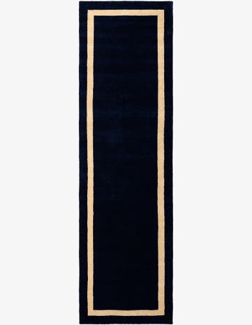 3' 3 x 12' Jill Zarin Border Wool Runner Rug