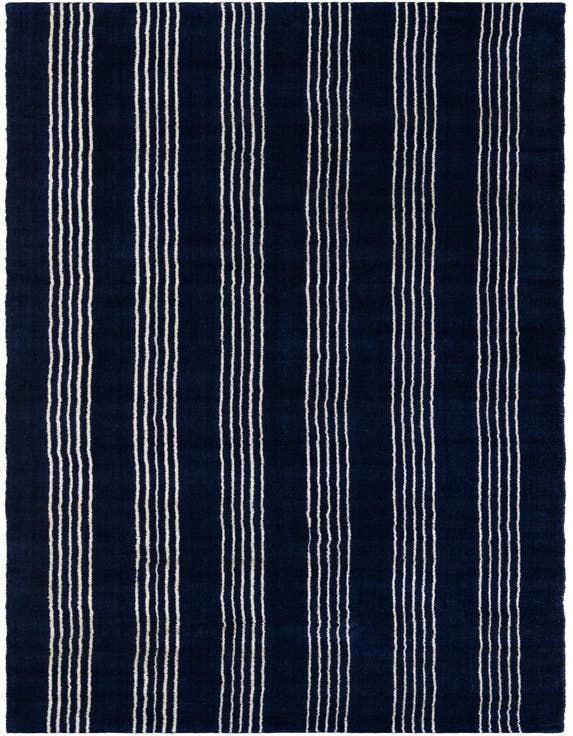 Detail image of 3' 3 x 12' Jill Zarin Striped Wool Runner Rug