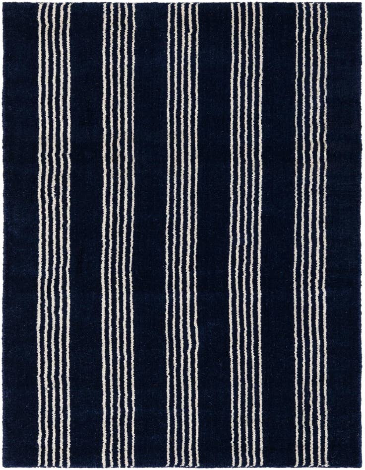 Detail image of 2' x 4' 1 Jill Zarin Striped Wool Runner Rug