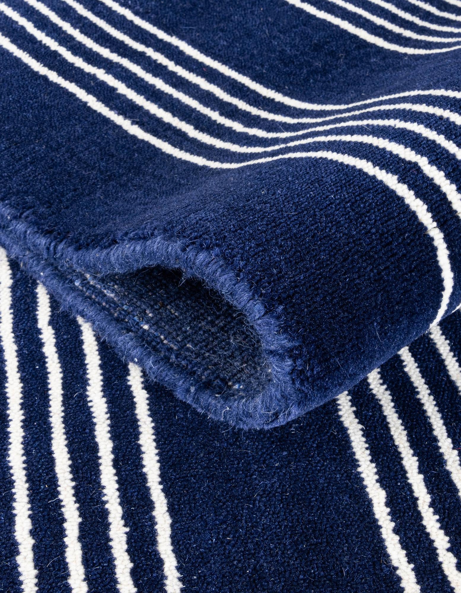 2' x 6' 1 Jill Zarin Striped Wool Runner Rug