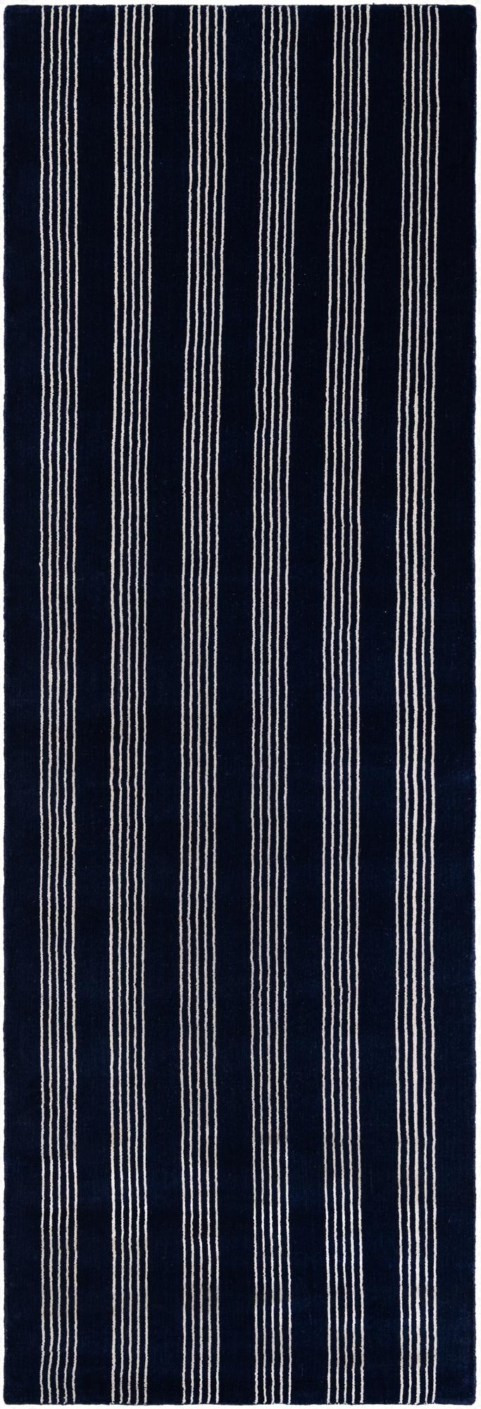 3' 3 x 10' Jill Zarin Striped Wool Runner Rug