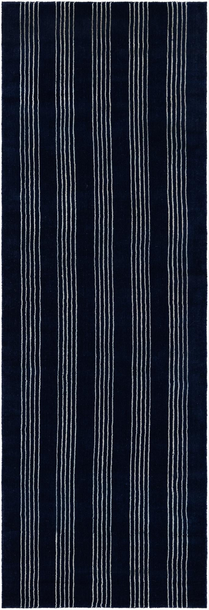 2' 7 x 8' Jill Zarin Striped Wool Runner Rug