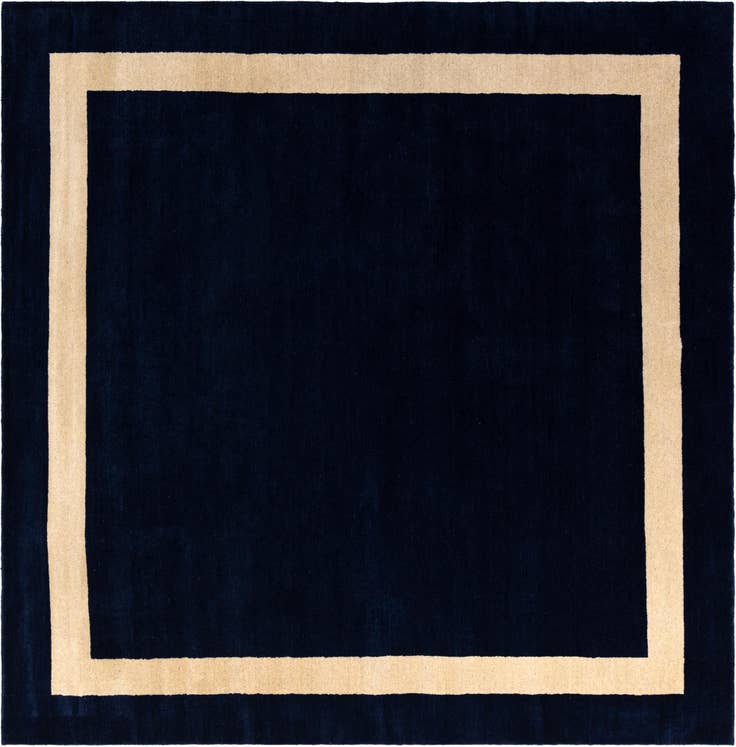 Detail image of 7' 10 x 7' 10 Jill Zarin Border Wool Square Rug