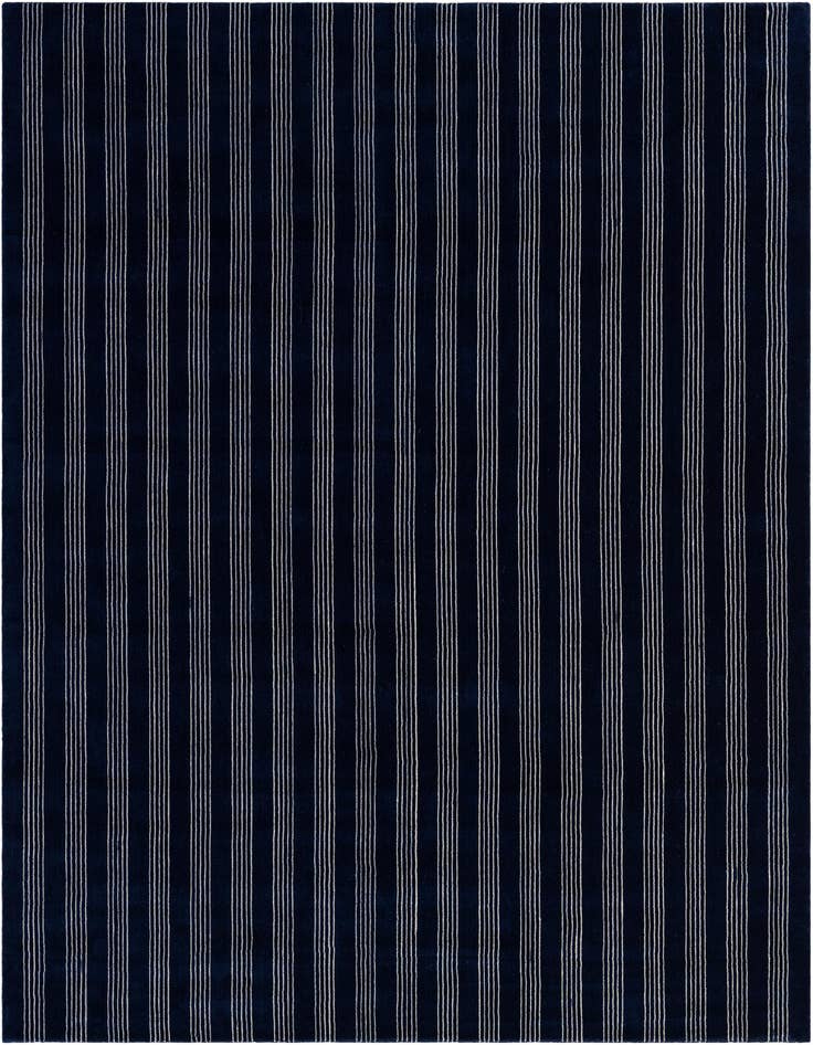 Detail image of 10' x 10' Jill Zarin Striped Wool Square Rug