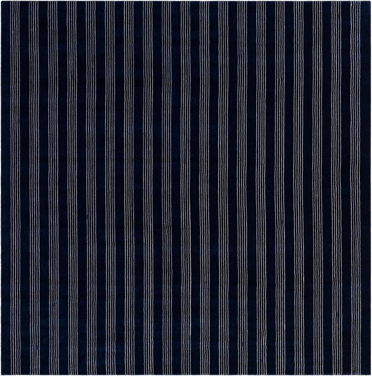 Detail image of 10' x 10' Jill Zarin Striped Wool Square Rug