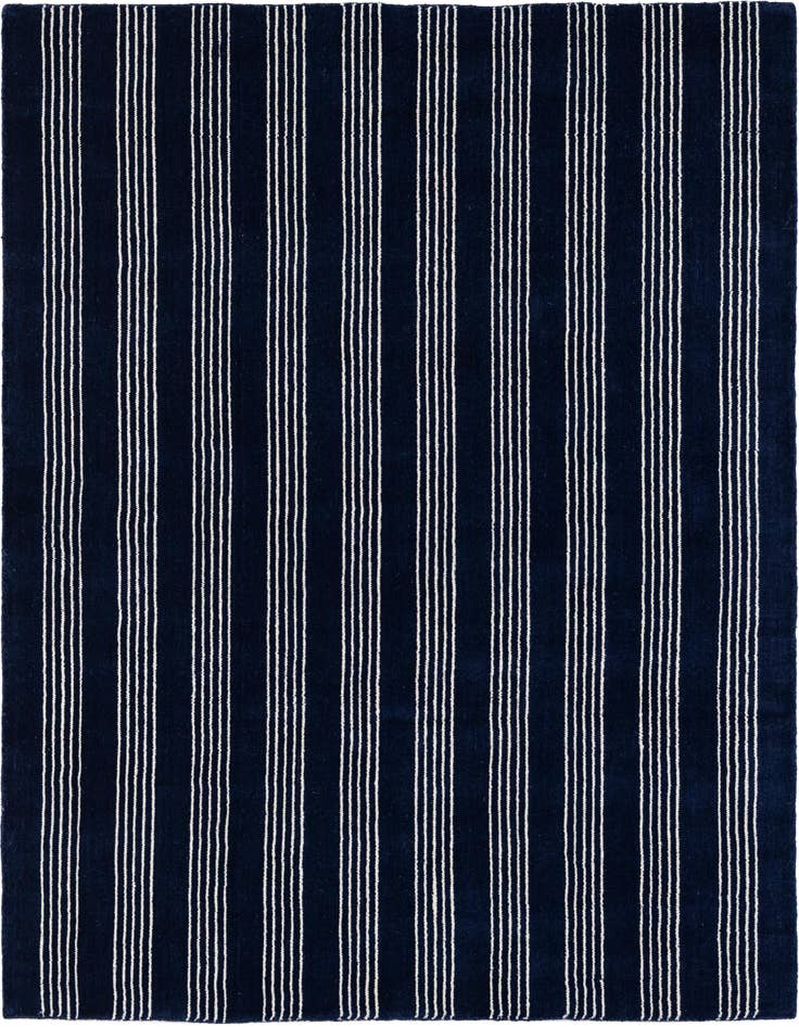 Detail image of 5' 1 x 5' 1 Jill Zarin Striped Wool Square Rug