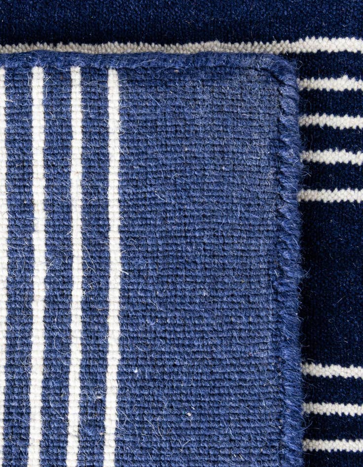 Detail image of 7' 10 x 7' 10 Jill Zarin Striped Wool Square Rug