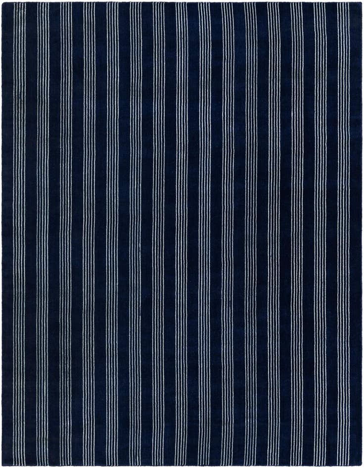 Detail image of 7' 10 x 7' 10 Jill Zarin Striped Wool Square Rug