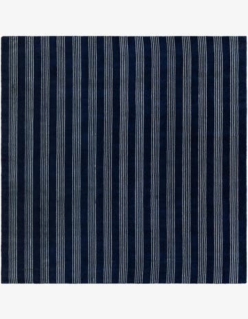7' 10 x 7' 10 Jill Zarin Striped Wool Square Rug