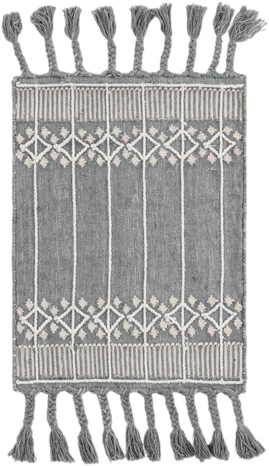 Detail image of 2' x 3' 1 Easy-Clean Eco Bohemian Indoor / Outdoor Rug