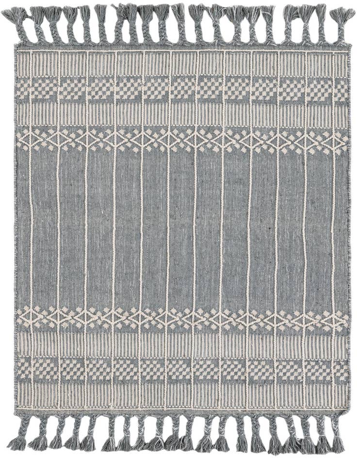 Detail image of 4' 1 x 6' 1 Easy-Clean Eco Bohemian Indoor / Outdoor Rug