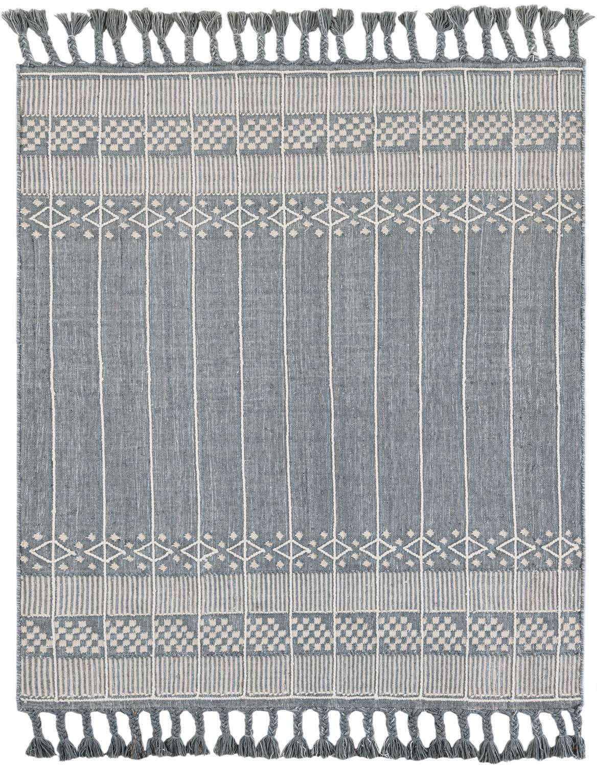 5' 1 x 8' Easy-Clean Eco Bohemian Indoor / Outdoor Rug