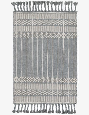 4' 1 x 6' 1 Easy-Clean Eco Bohemian Indoor / Outdoor Rug