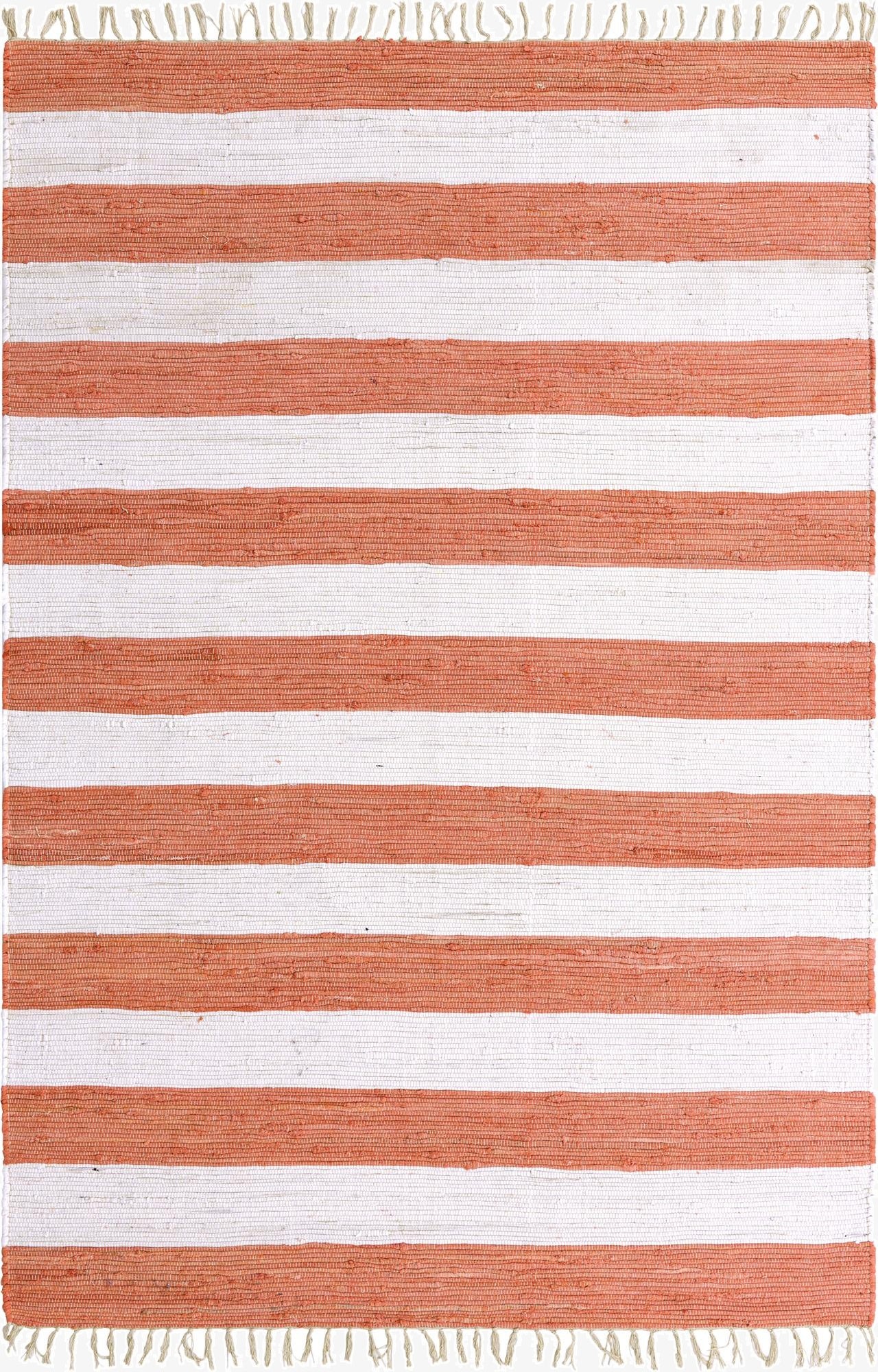 Primary image 6' 1 x 9'  Hand Woven Chindi Rag Rug