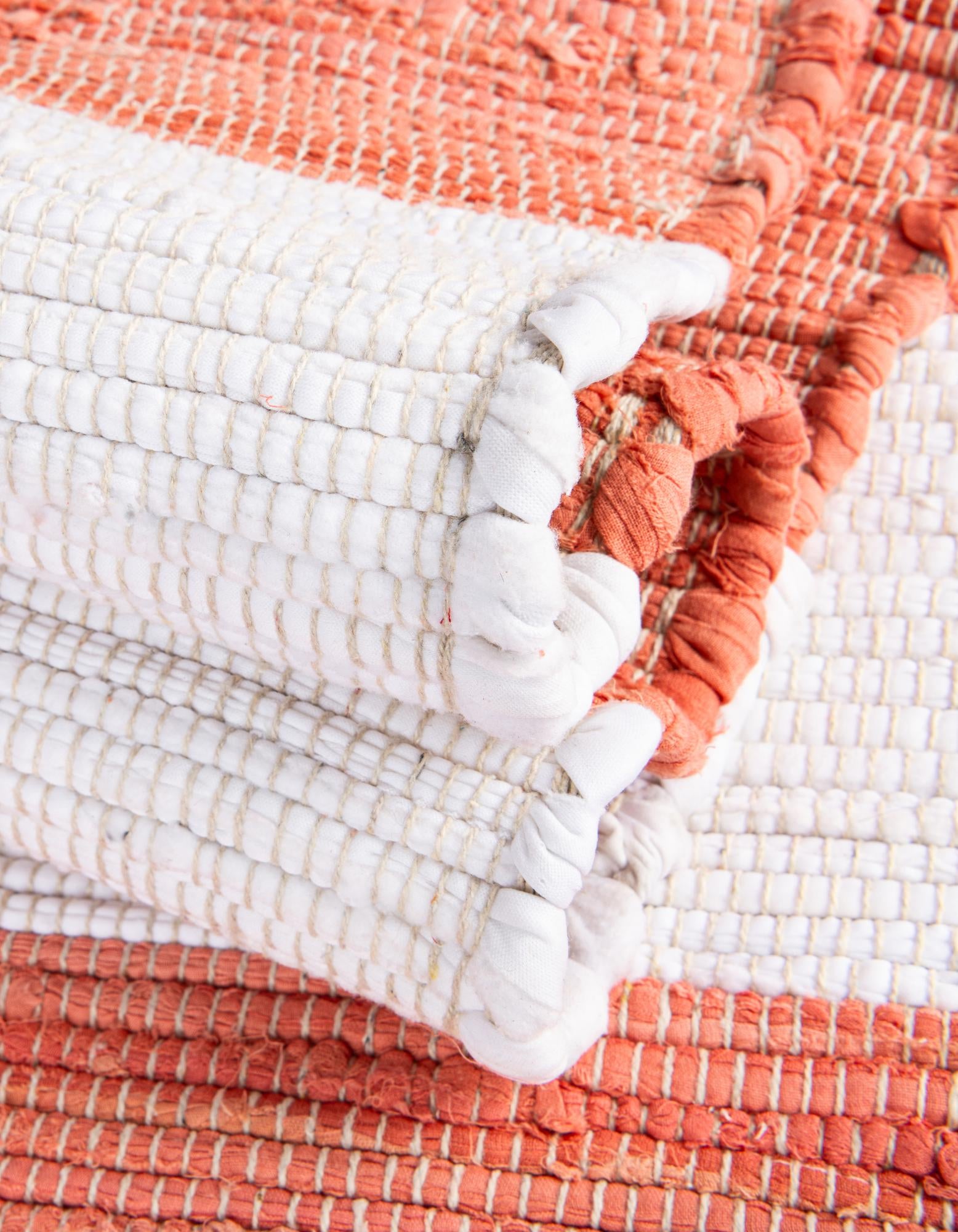 2' 7 x 12' Hand Woven Chindi Rag Runner Rug