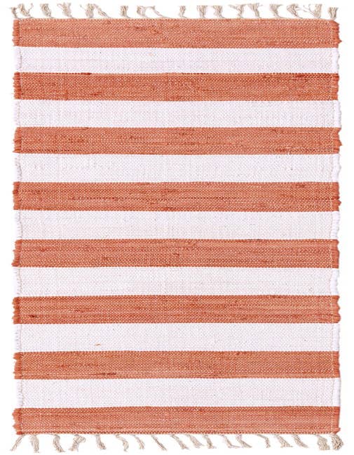Detail image of 2' 2 x 8' Hand Woven Chindi Rag Runner Rug