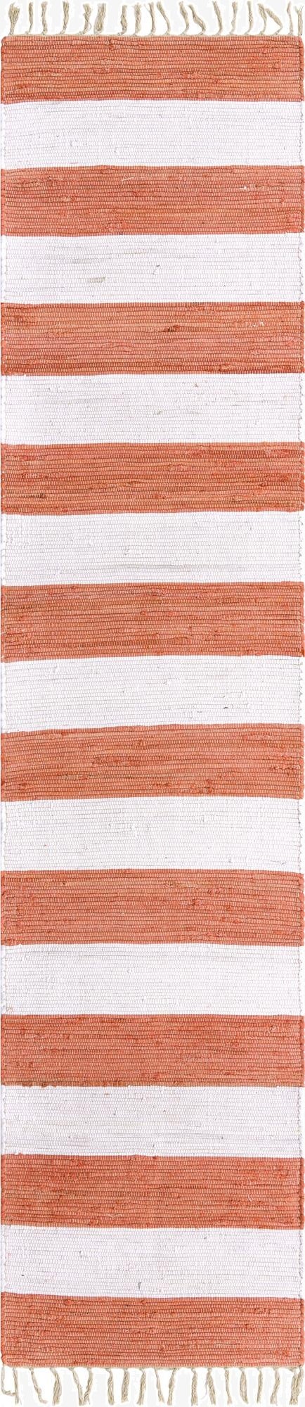 2' 7 x 12'  Hand Woven Chindi Rag Runner Rug