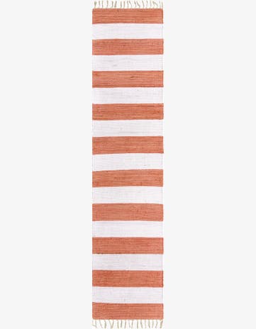 2' 7 x 12' Hand Woven Chindi Rag Runner Rug