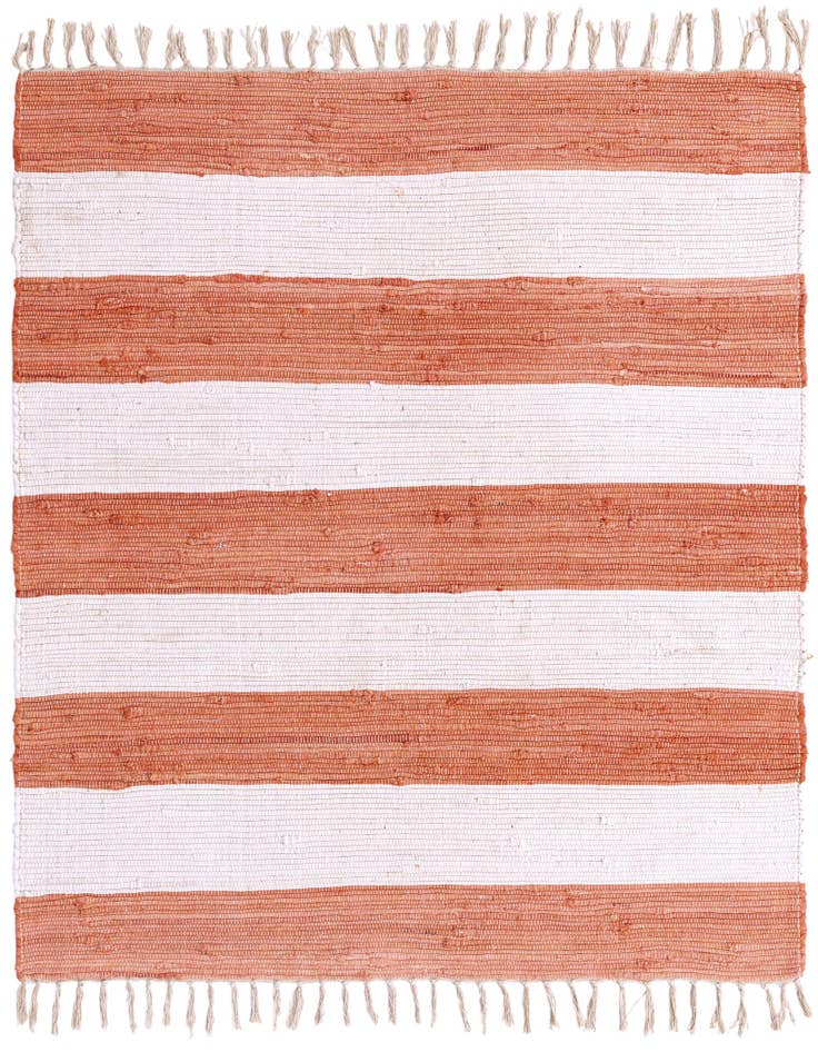 Detail image of 5' 1 x 5' 1 Hand Woven Chindi Rag Square Rug