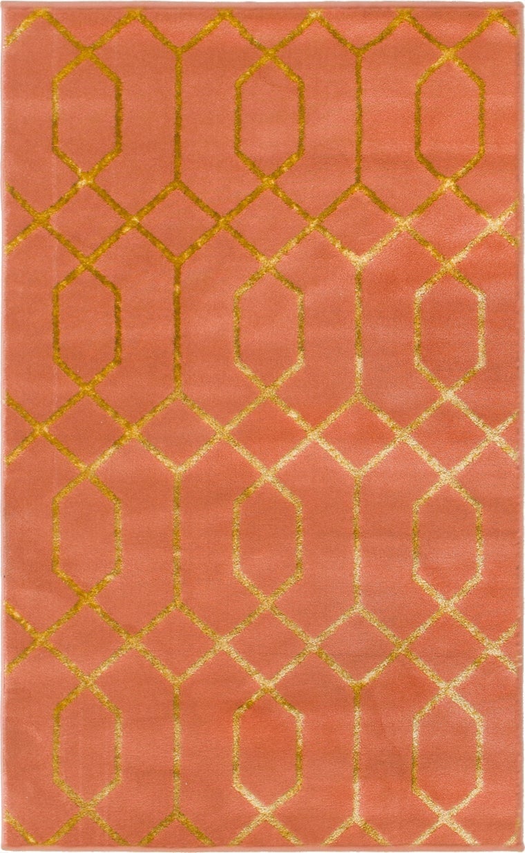 Coral Gold Marilyn Monroe&trade; Glam Trellis Rug