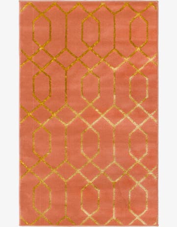 Coral Gold Marilyn Monroe™ Glam Trellis Rug
