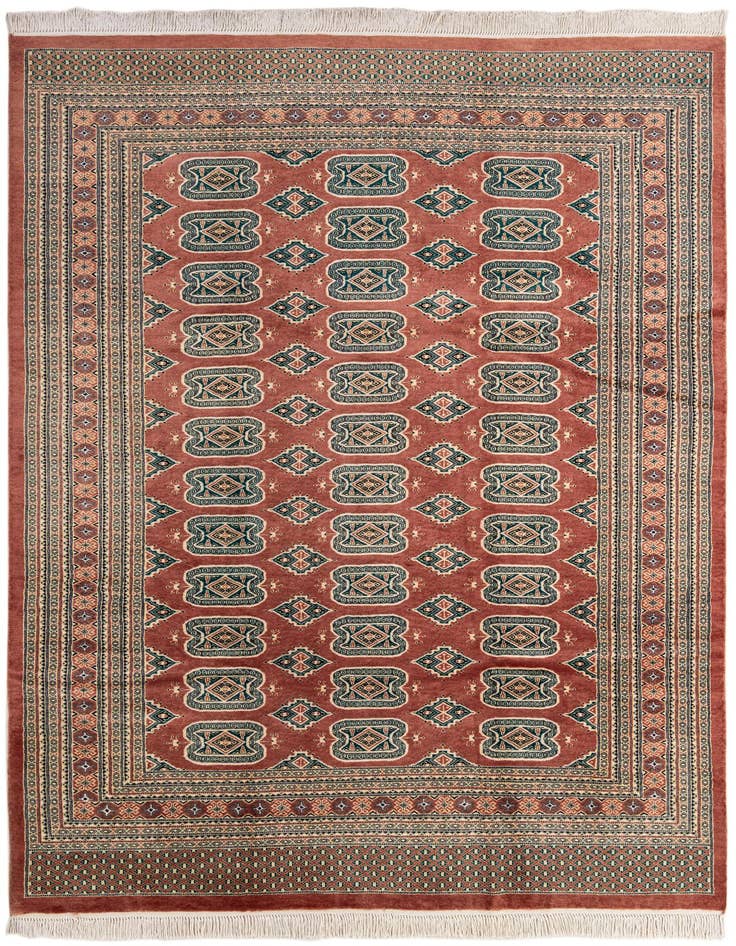Detail image of 7' 1 x 10' 1 Hand Knotted Bokhara Oriental Rug