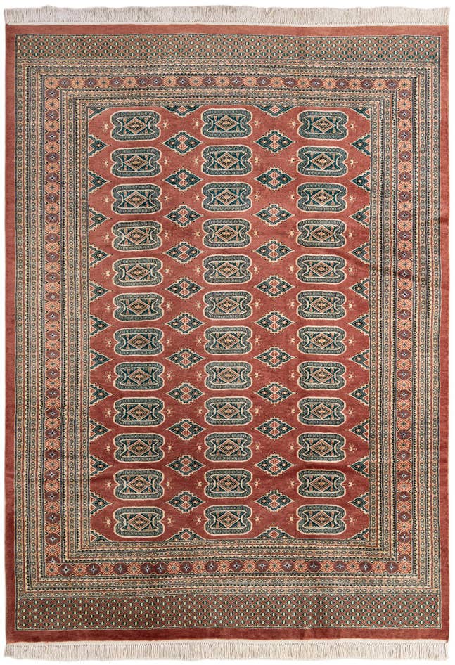 Detail image of 7' 1 x 10' 1 Hand Knotted Bokhara Oriental Rug