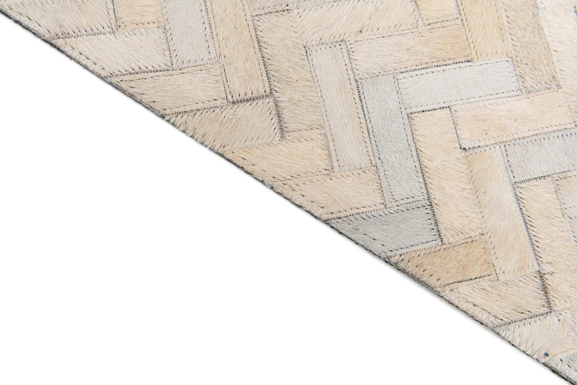 4' 10 x 7' 10 Cowhide Stocks Rug