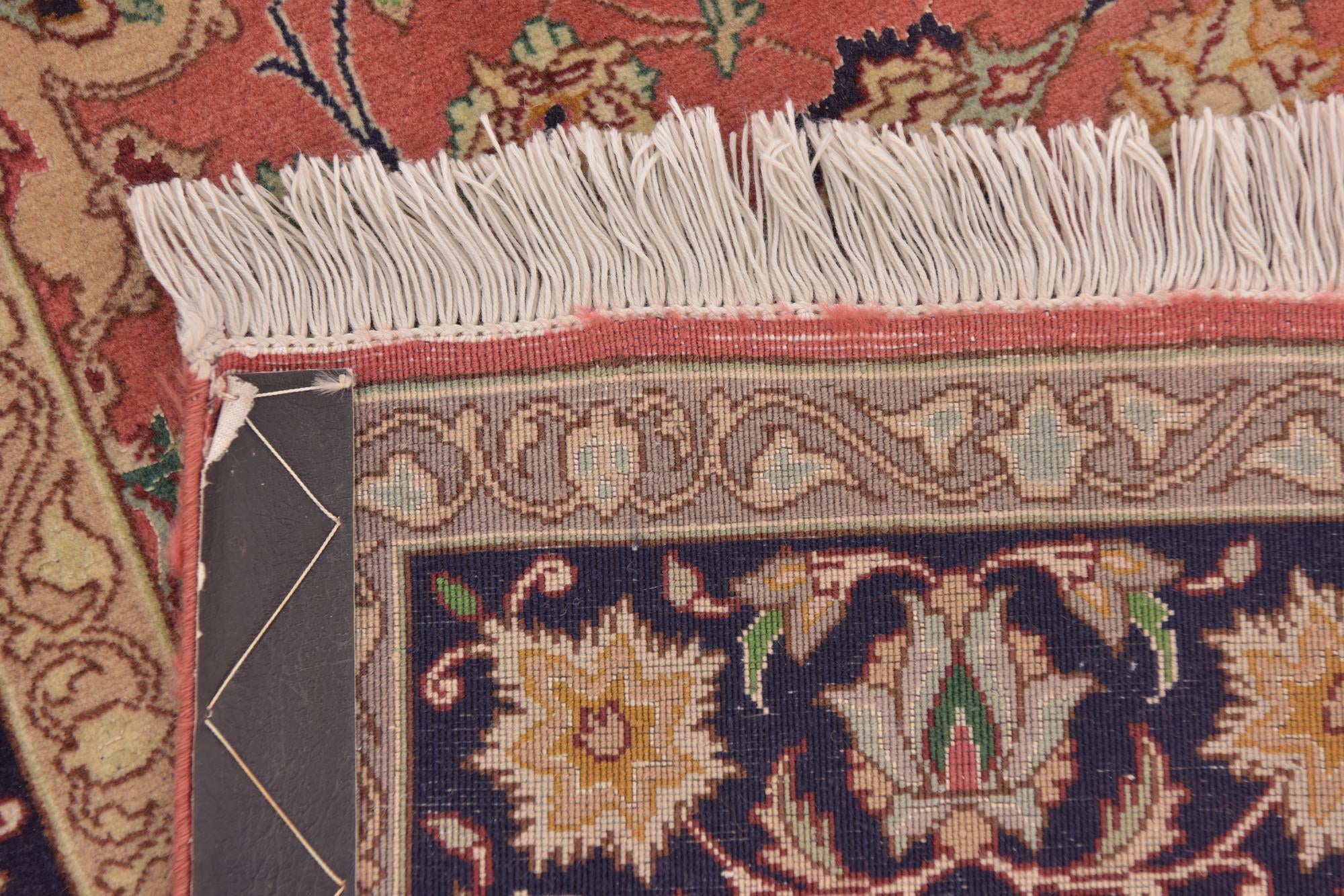 3' 5 x 5' Hand Knotted Isfahan Persian Rug