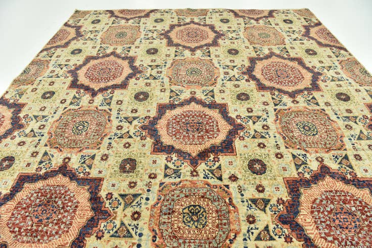 Detail image of 245cm x 310cm anudado a mano Mamluk Ziegler Alfombra