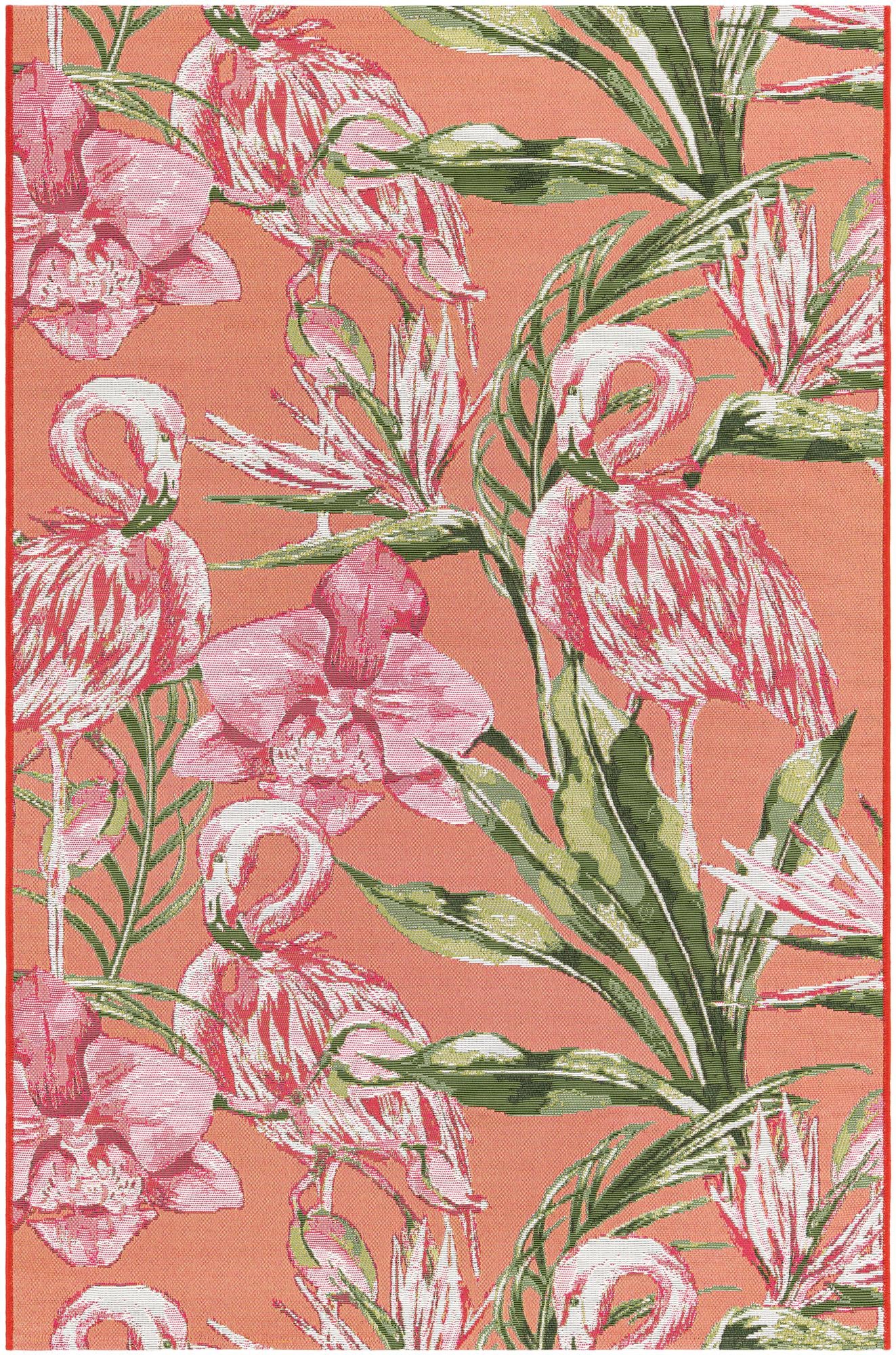 4' x 6' Easy-Clean Botanical Indoor / Outdoor Rug