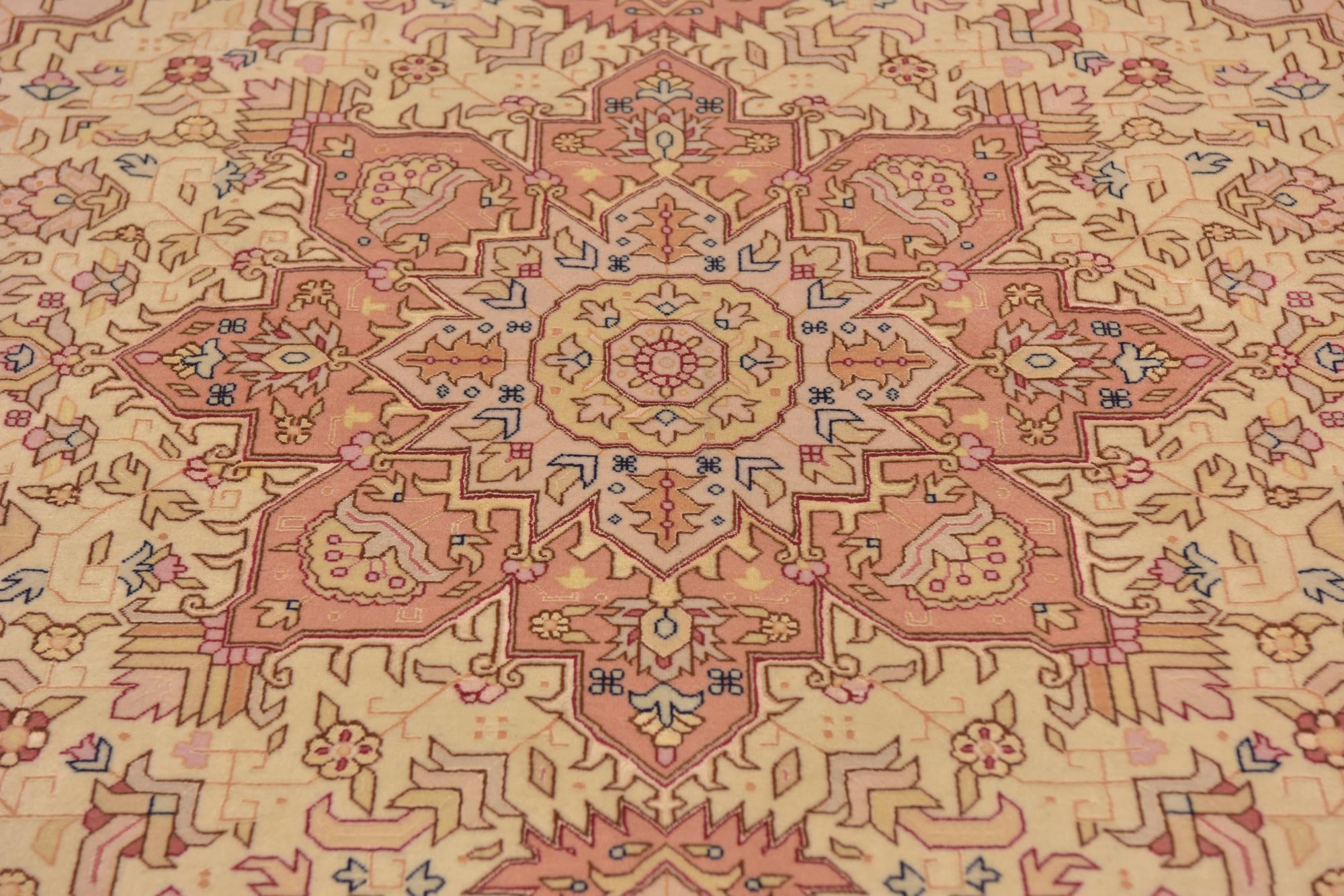 5' x 6' 6 Hand Knotted Tabriz Persian Rug