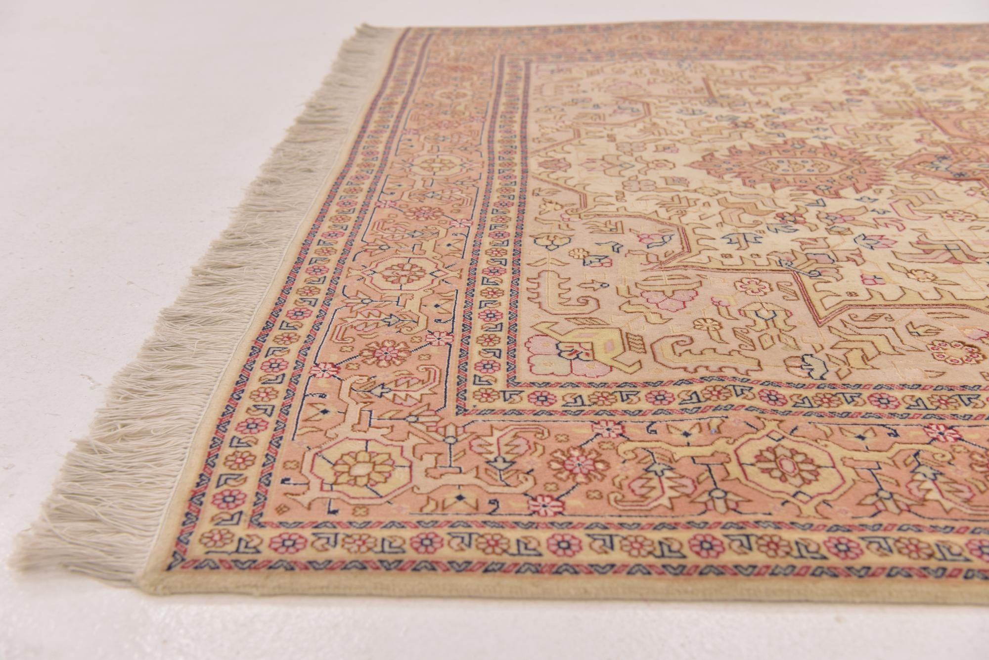 5' x 6' 6 Hand Knotted Tabriz Persian Rug