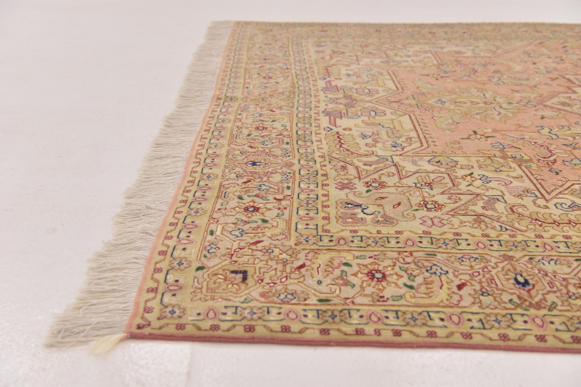 5' 1 x 6' 7 Hand Knotted Tabriz Persian Rug
