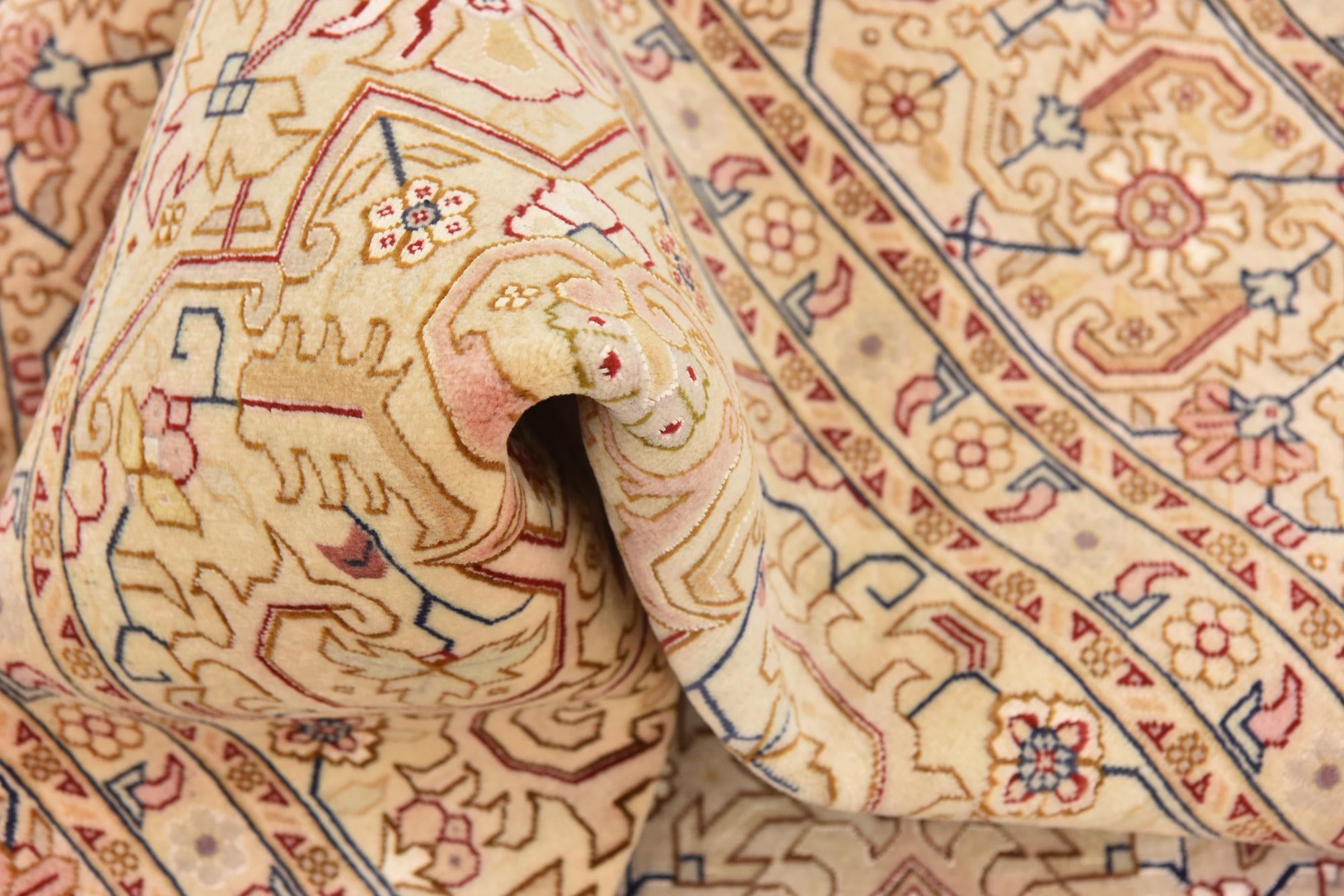 6' 6 x 10' 4 Hand Knotted Tabriz Persian Rug