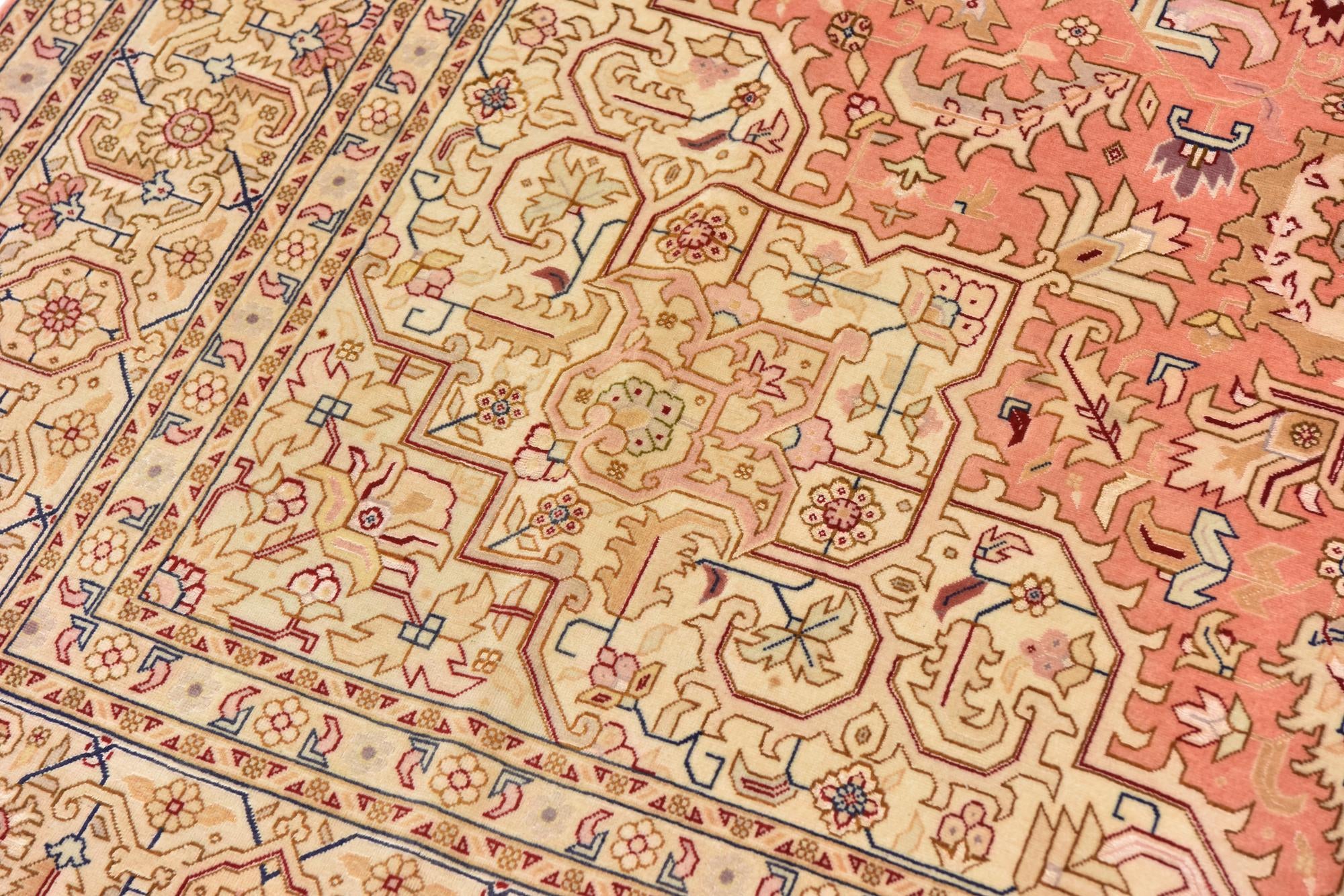 6' 6 x 10' 4 Hand Knotted Tabriz Persian Rug