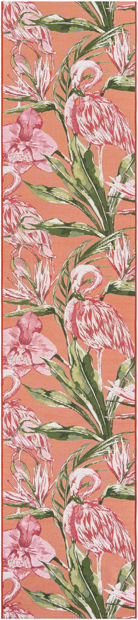 2' 7 x 12' Easy-Clean Botanical Indoor / Outdoor Runner Rug