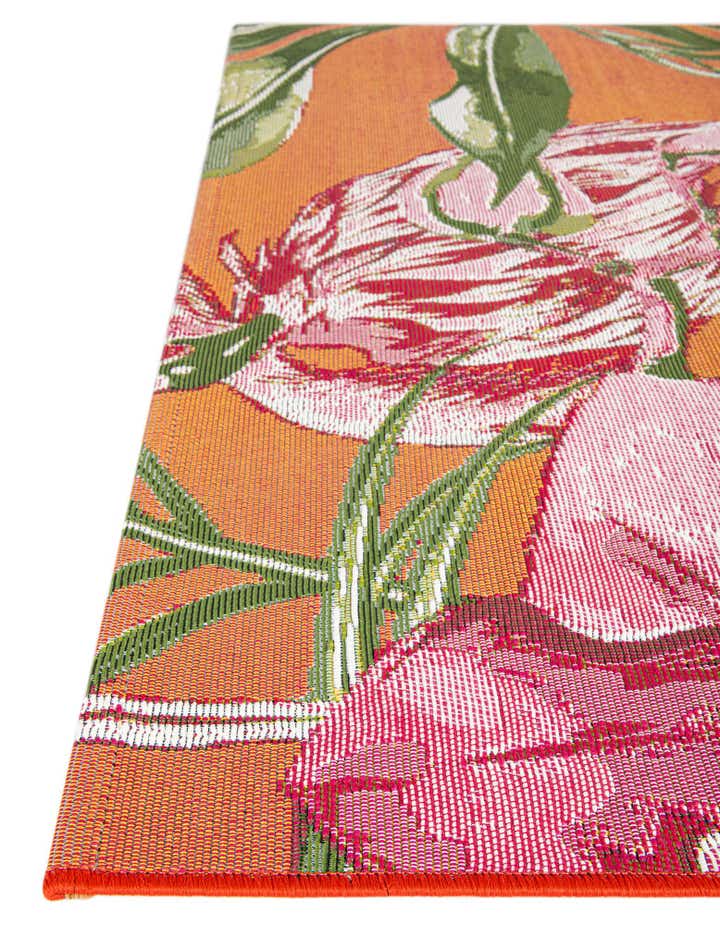 2' x 6' Easy-Clean Botanical Indoor / Outdoor Runner Rug