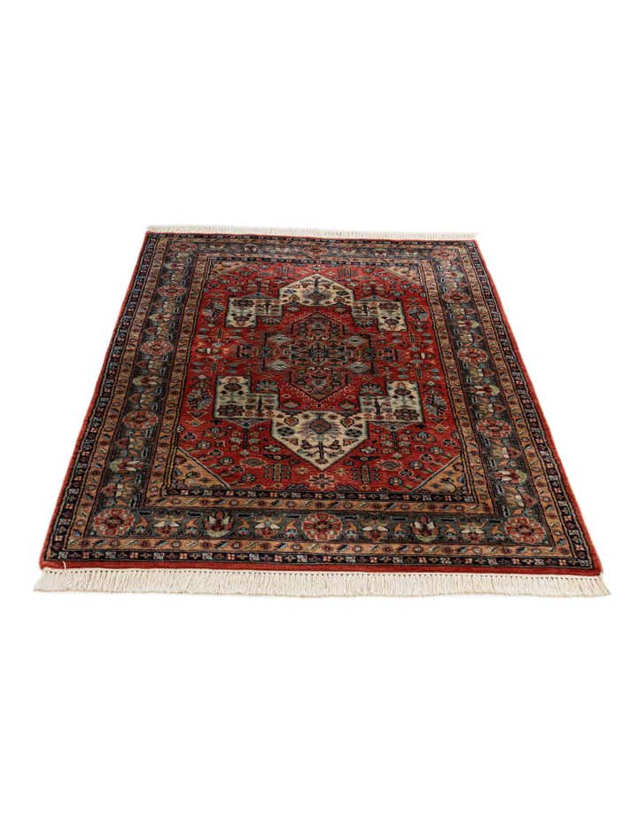 4' 4 x 6' 5 Hand Knotted Bokhara Oriental Wool Rug