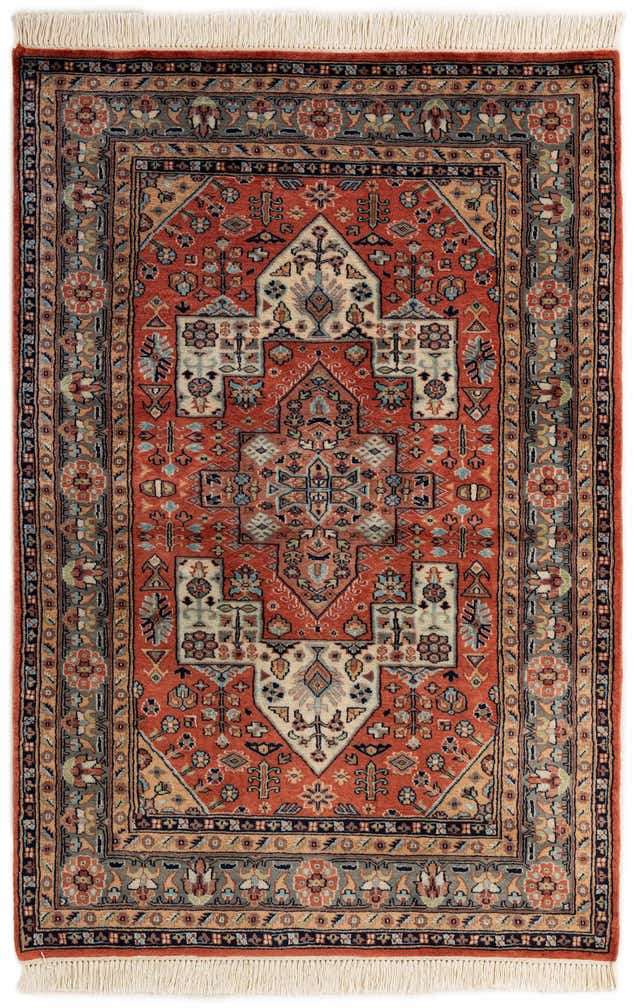 4' 4 x 6' 5 Hand Knotted Bokhara Oriental Wool Rug