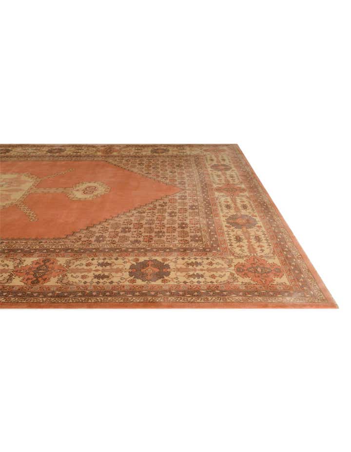 12' 8 x 19' 8 Hand Knotted Bucharest Wool Rug