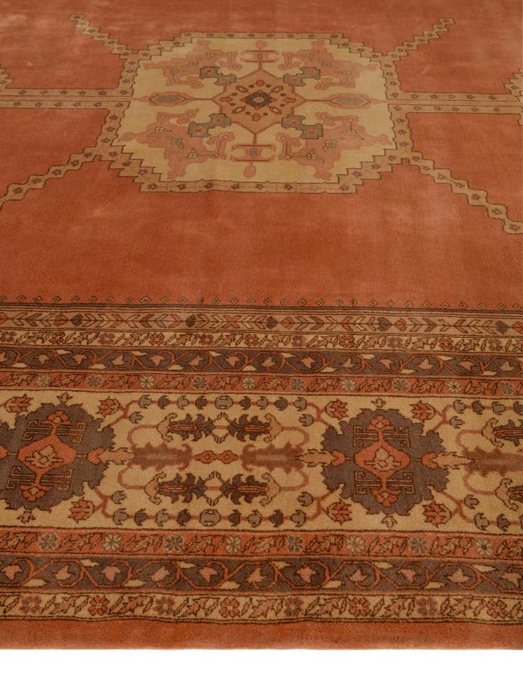 Detail image of 12' 8 x 19' 8 Hand Knotted Bucharest Wool Rug