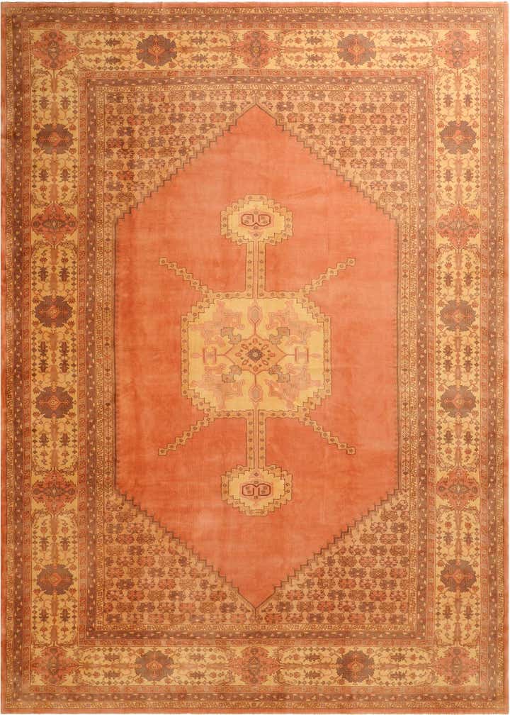 12' 8 x 19' 8 Hand Knotted Bucharest Wool Rug