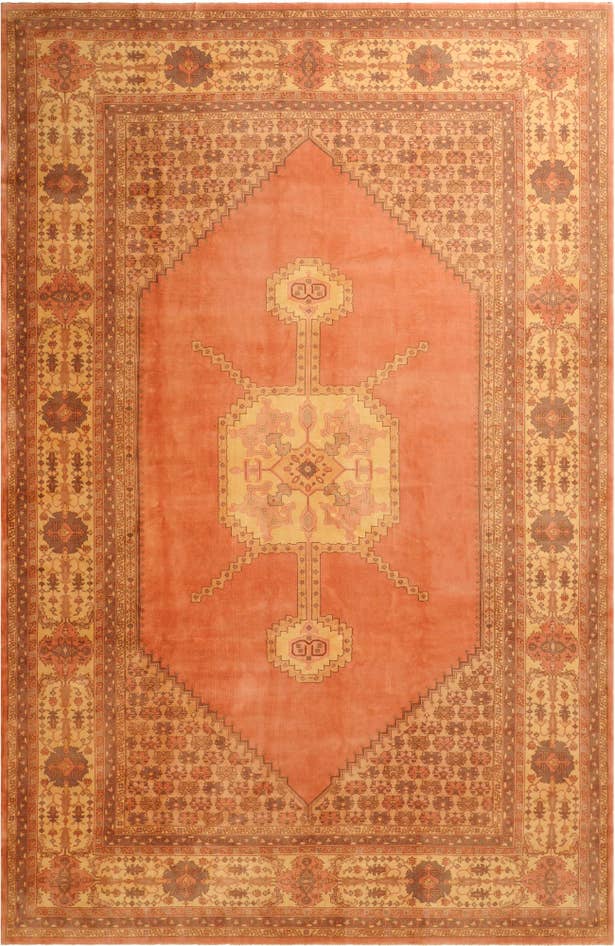 Detail image of 12' 8 x 19' 8 Hand Knotted Bucharest Wool Rug
