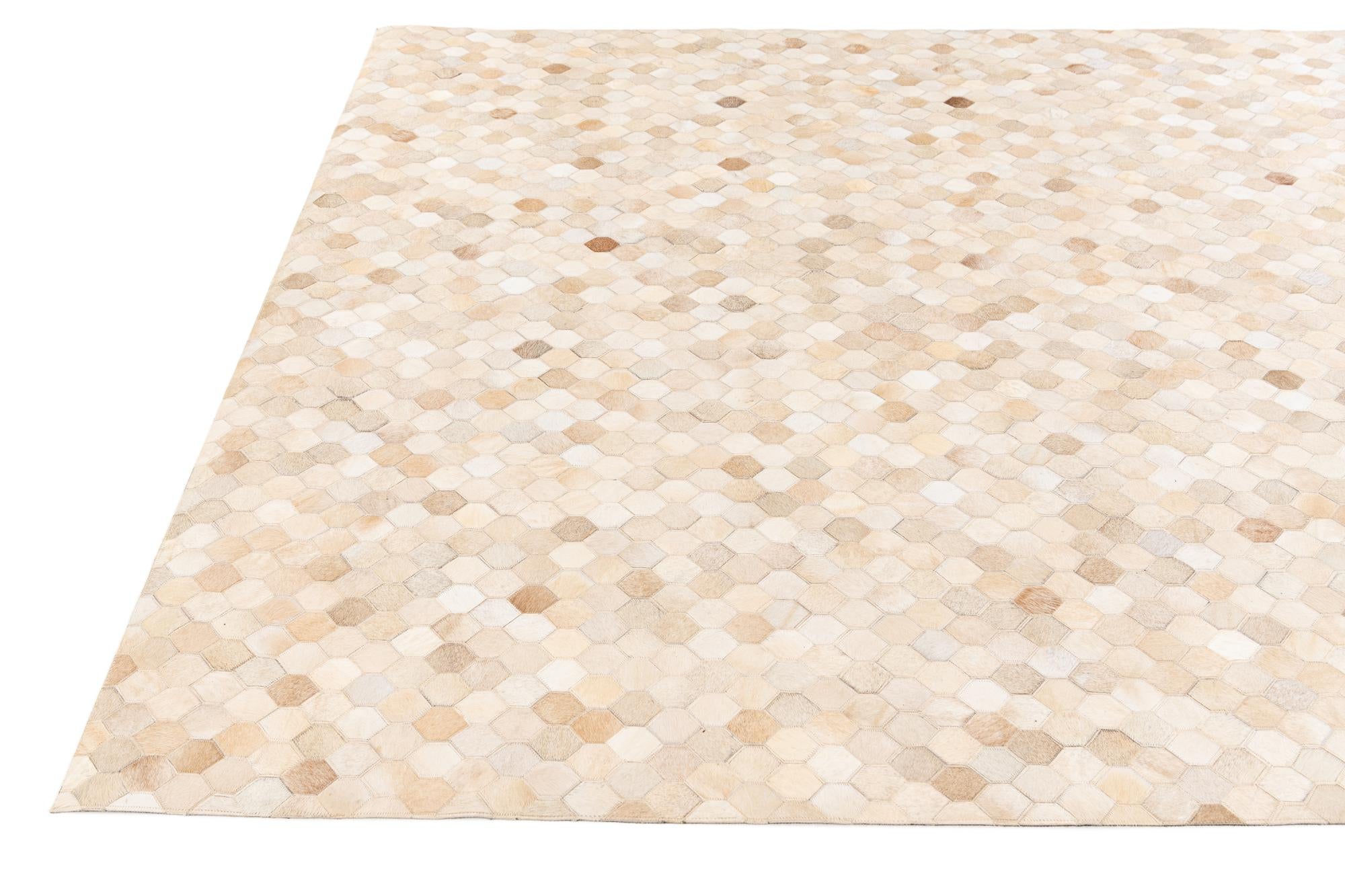 6' 8 x 9' 10 Cowhide Stocks Rug