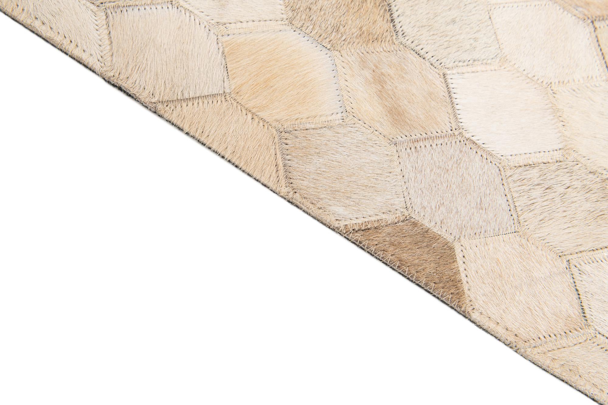 6' 8 x 9' 10 Cowhide Stocks Rug