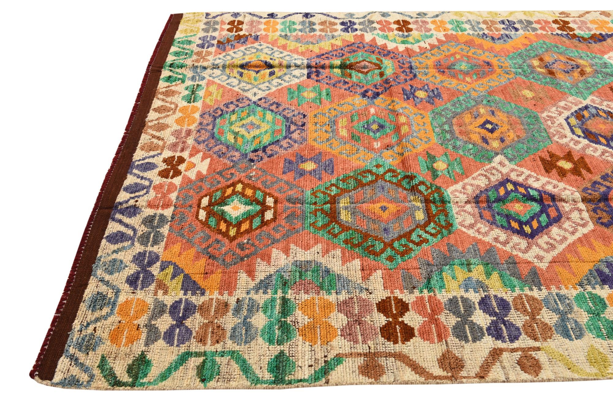 6' 7 x 10' 2 Hand Knotted Darya Wool Rug