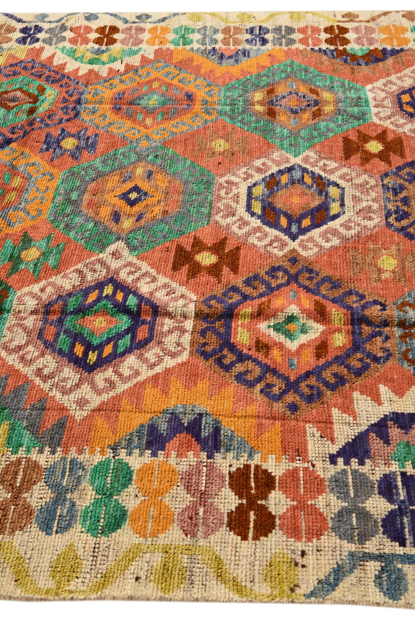 6' 7 x 10' 2 Hand Knotted Darya Wool Rug