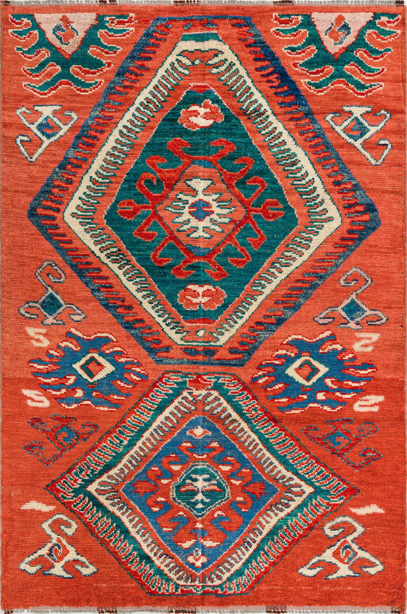 5' 5 x 8' 1 Hand Knotted Darya Wool Rug