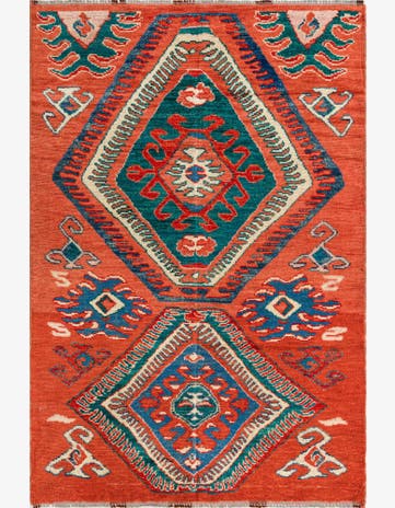 5' 5 x 8' 1 Hand Knotted Darya Wool Rug